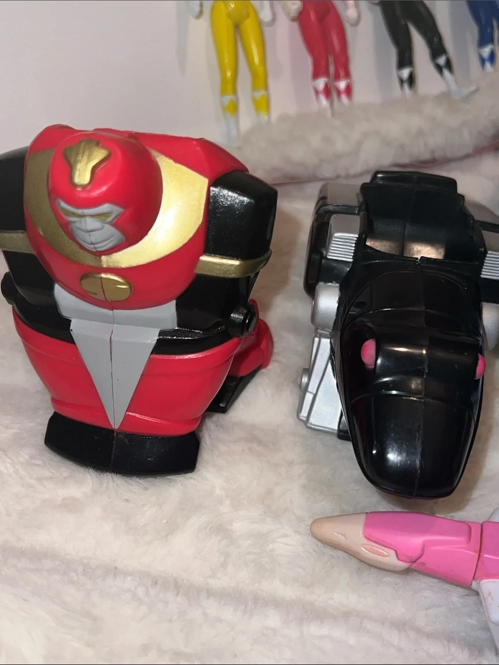 Vintage 1995 McDonald's Power Rangers Movie Complete Set 6 Figures & Zords Lot